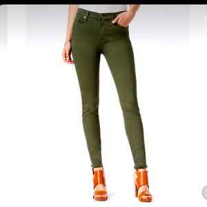 7FAM Green Skinny Jeans